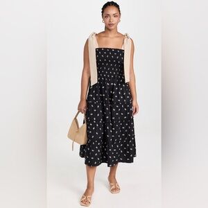 Hill House Ribbon Ellie Nap Dress - Black Floral Jacquard - XS EUC